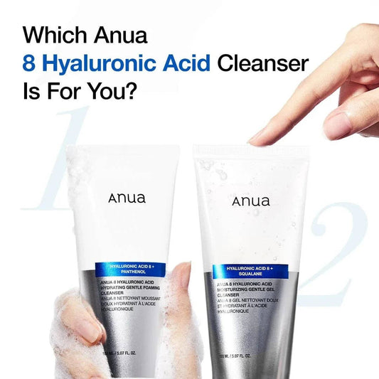 ANUA 8 Nettoyant Doux Hydratant à l'Acide Hyaluronique