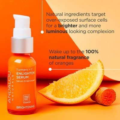 Andalou Naturals Sérum Illuminateur au Curcuma et à la Vitamine C