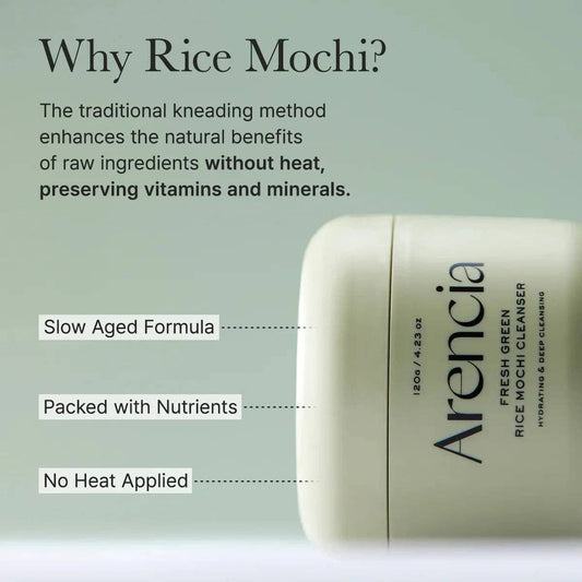ARENCIA Nettoyant mochi au riz vert frais