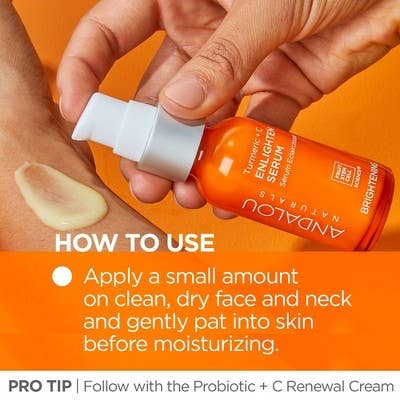 Andalou Naturals Sérum Illuminateur au Curcuma et à la Vitamine C