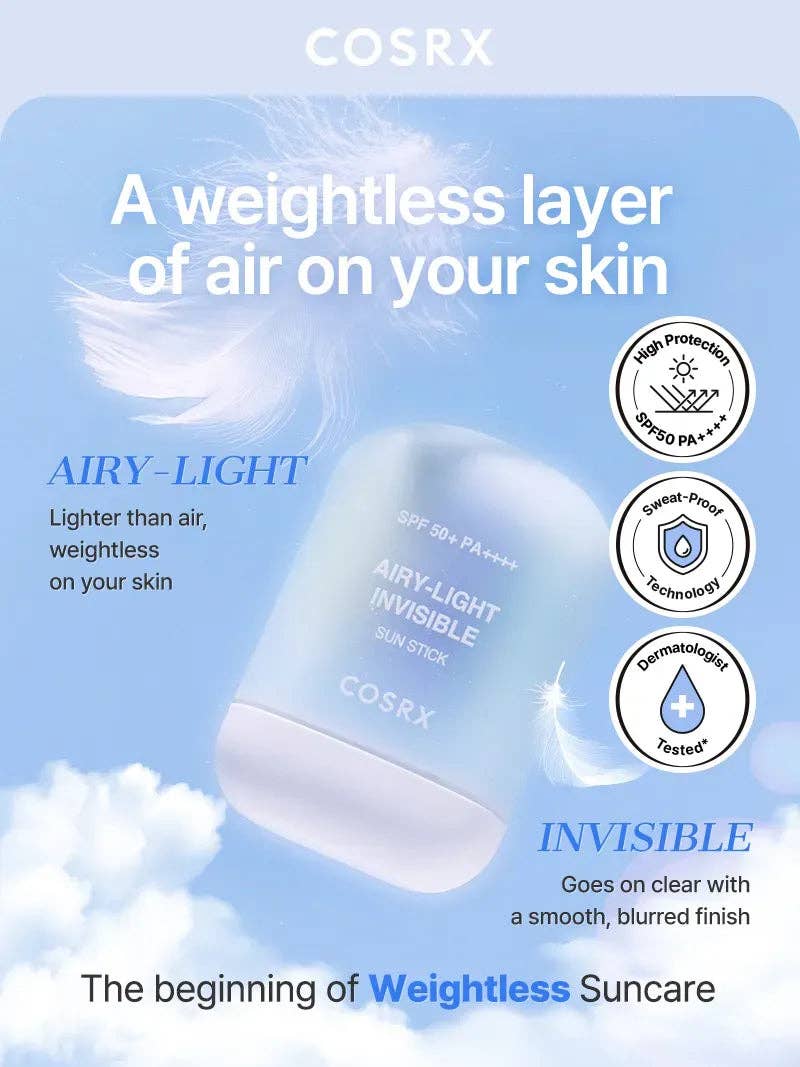COSRX Bâton Solaire Invisible Léger comme l'Air
