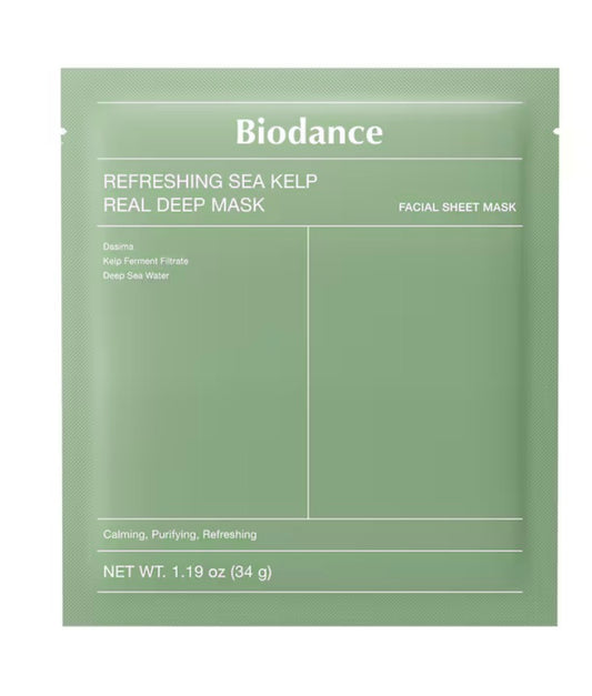 Biodance Refreshing Sea Kelp Real Deep Mask – Masque apaisant et purifiant