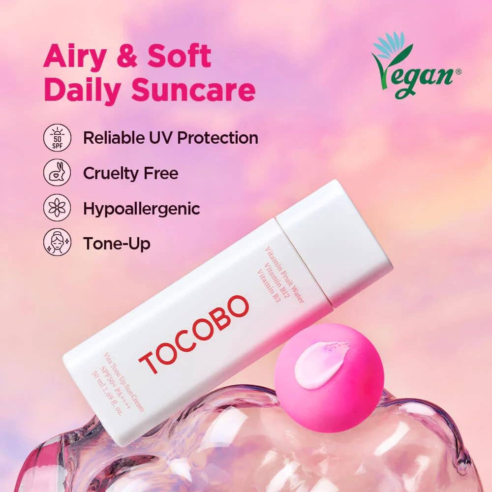 Crème Solaire Tonifiante Vita Tone Up TOCOBO SPF50+ PA++++