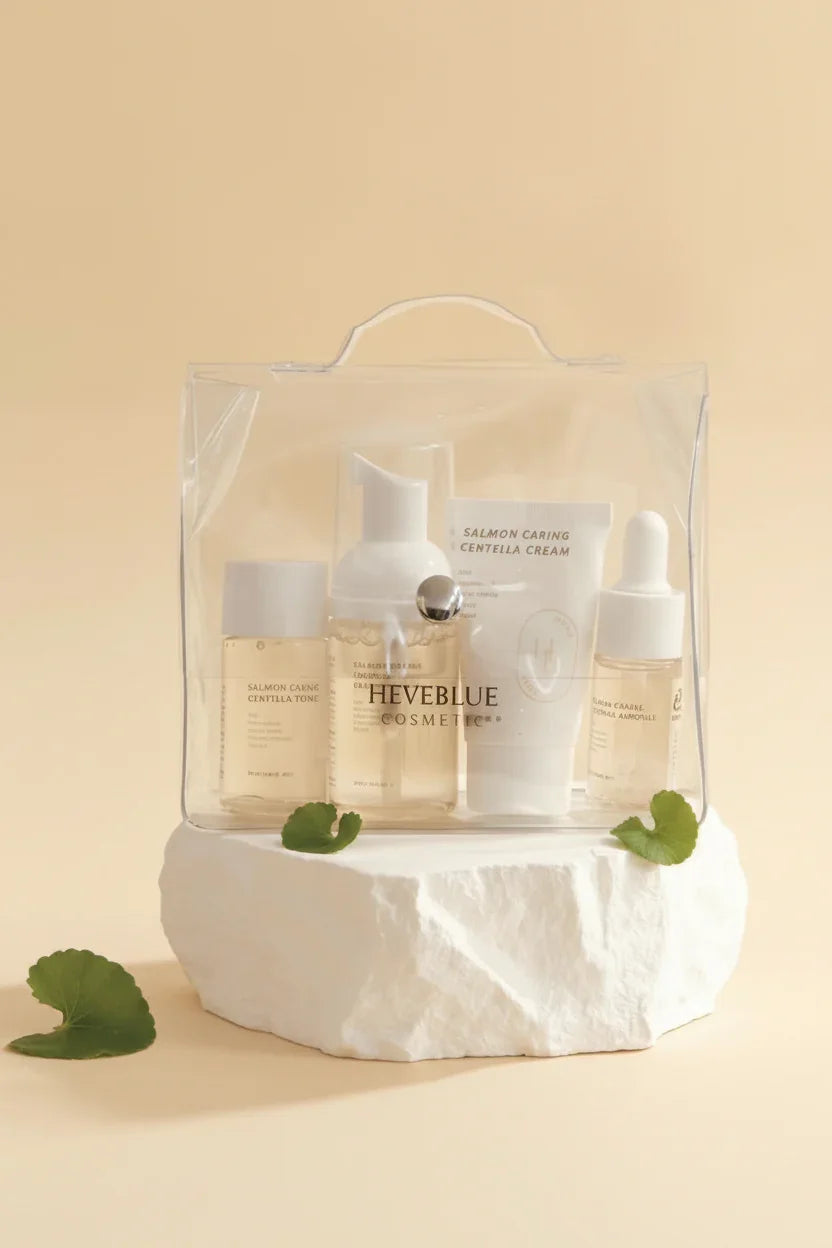 Kit voyage Heverblue Salmon Caring Centella - Recadré