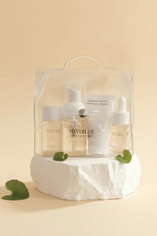 Kit voyage Heverblue Salmon Caring Centella - Recadré