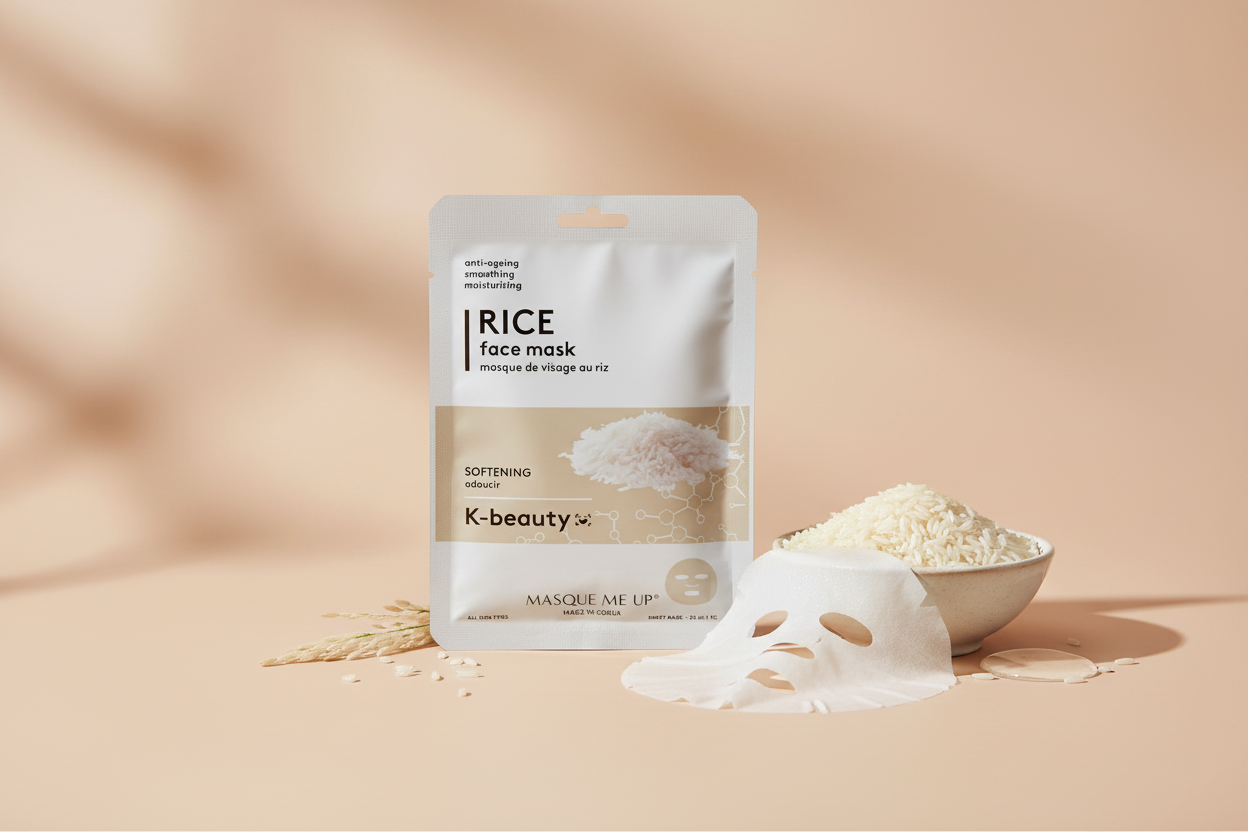 Masque visage au riz K-beauty